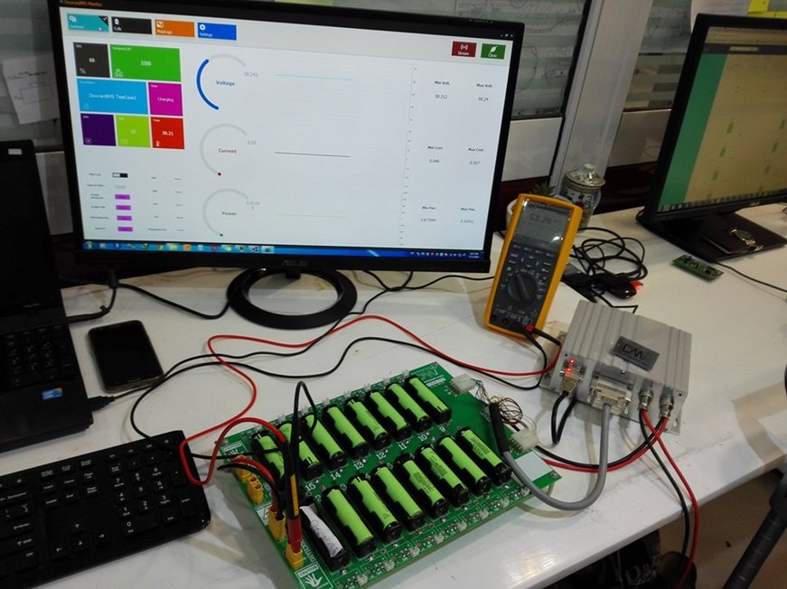 EV BMS test setup