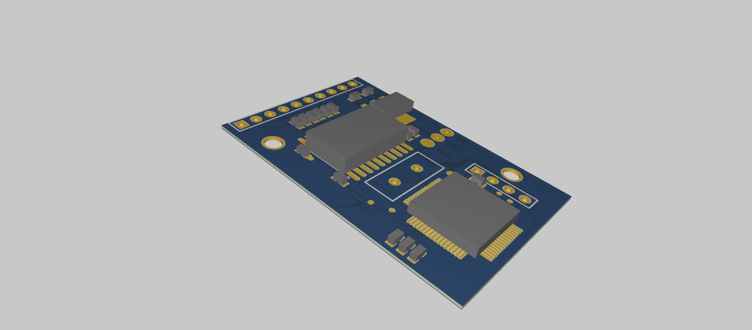 Serial protocol switcher PCB render