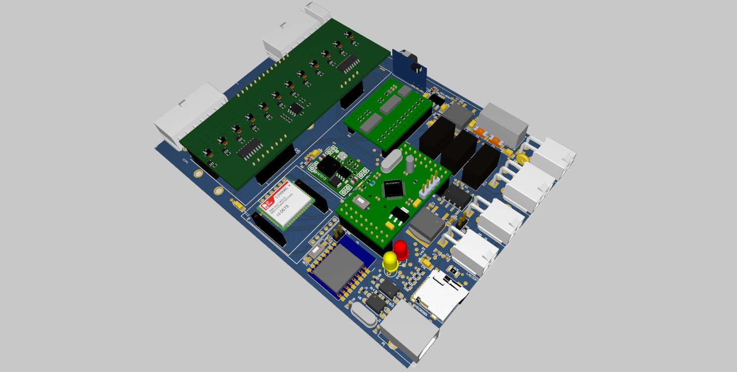 UPS BMS board render